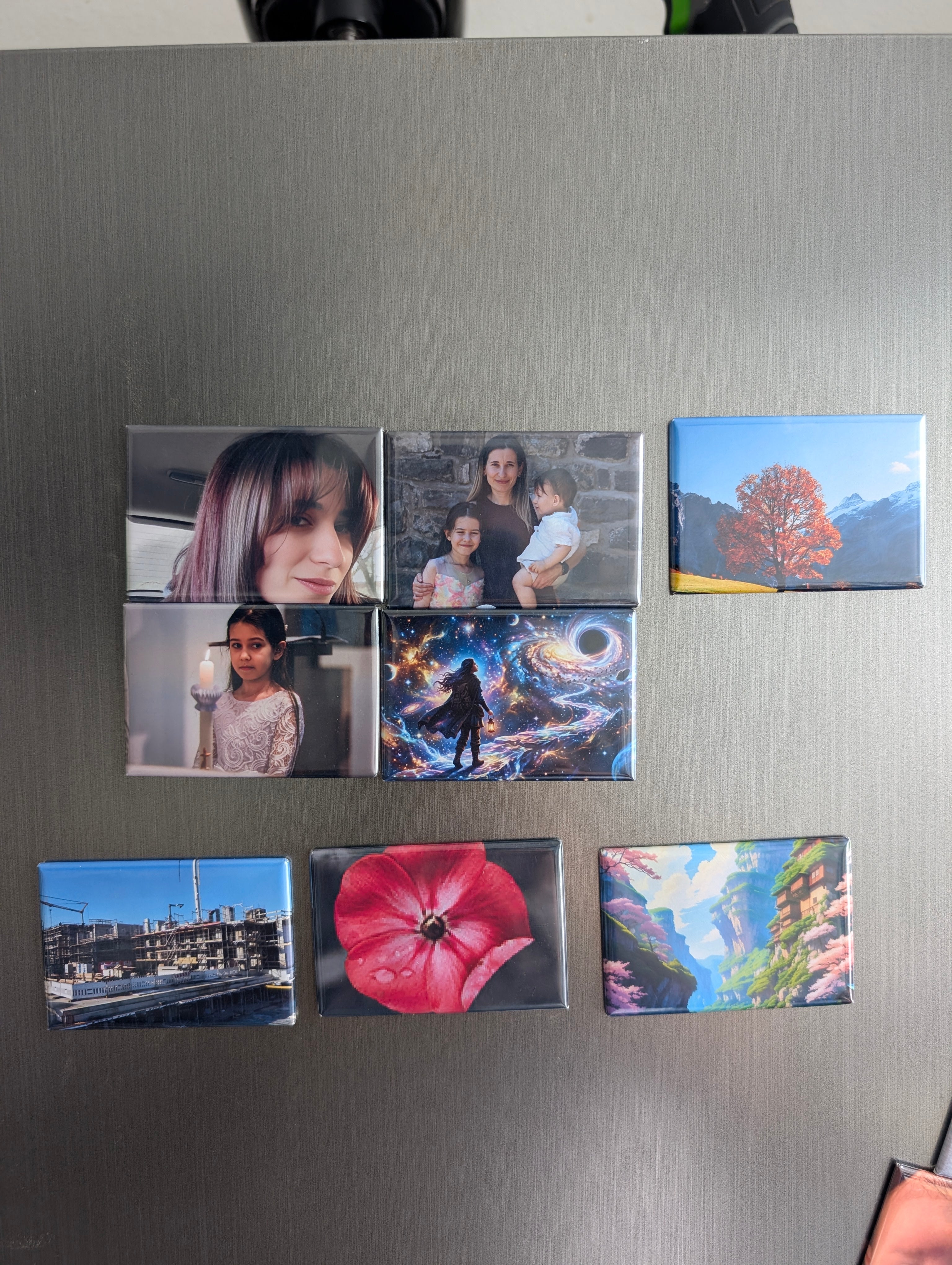 Fotomagnete für den Kühlschrank - Handgefertigt 78x53