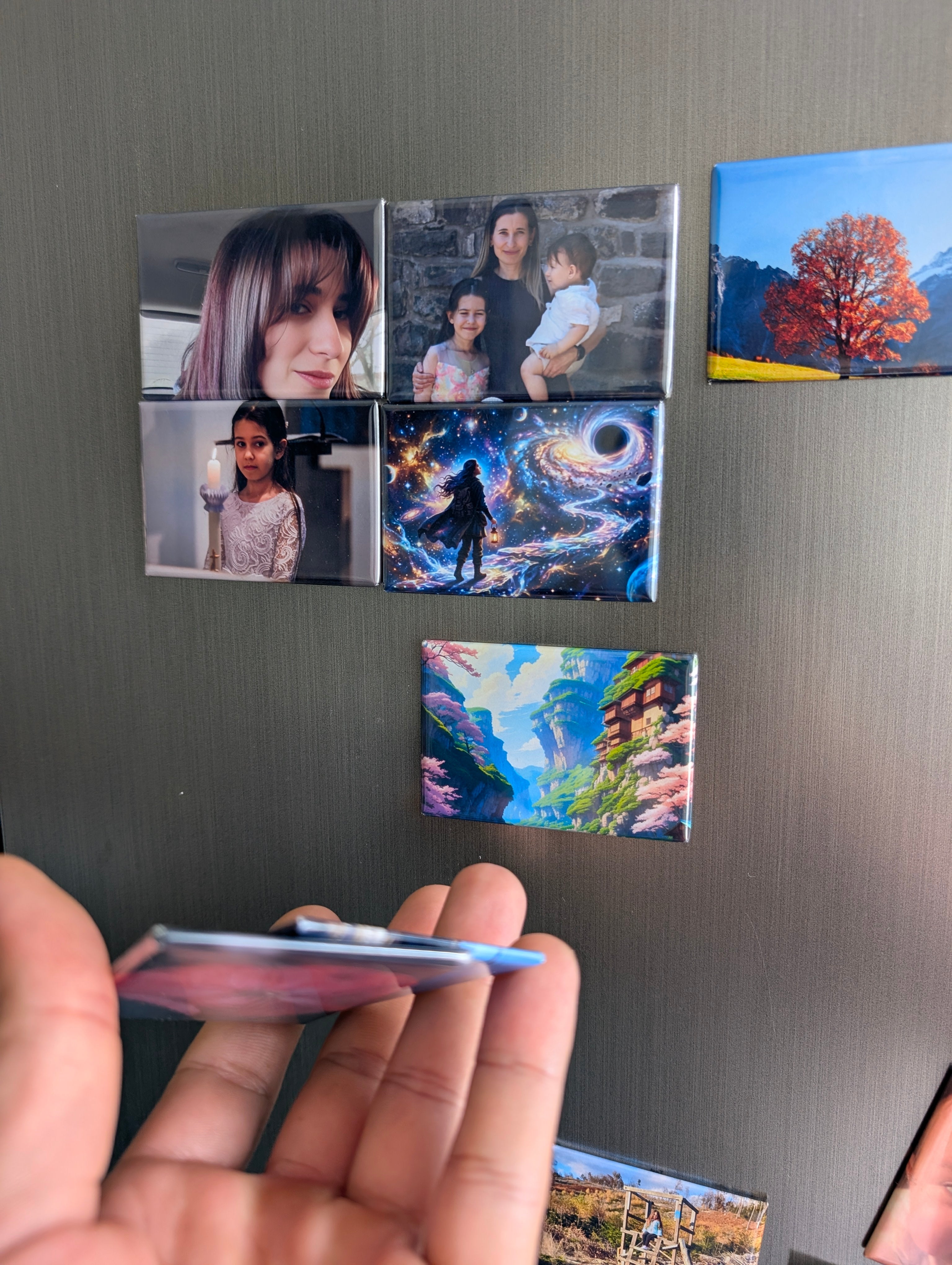 Fotomagnete für den Kühlschrank - Handgefertigt 78x53